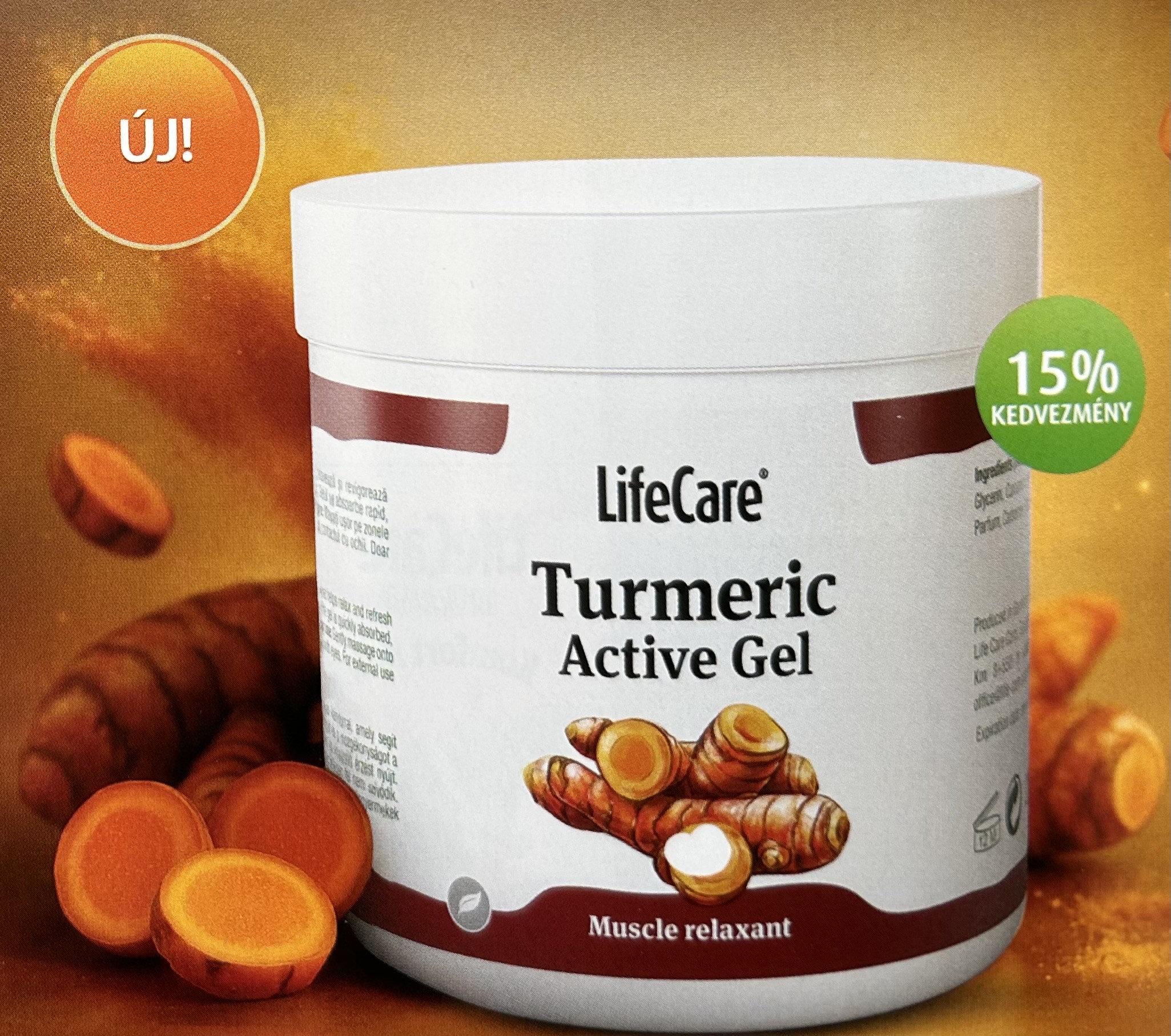 Gel Active vörös kurkumával